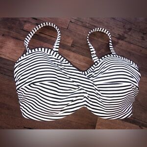 Panache Striped Bathing suit top